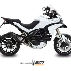 Kostenloser Rückversand MIVV Suono Edelstahl Schwarz Endschalldämpfer passend für Ducati Multistrada 1200 10-14