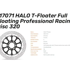 Preiswert Moto-Master Bremsscheibe vorn Halo T-Floater Full Racing 6.0 - 117071