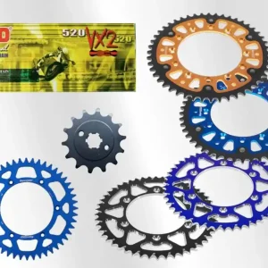 Letzte Chance DID Kettensatz passend für Yamaha YZ 125 Bj 22 bis 26 mit DID520 diverse Kette Stahl Alu Stealth