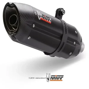 MIVV Suono Endschalldämpfer Edelstahl Schwarz passend für Ducati Monster 821 15-16 Kostenfreie Lieferung