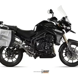 MIVV Speed Edge Edelstahl Endschalldämpfer passend für Triumph Tiger Explorer 1200 12-15 Sonderangebot