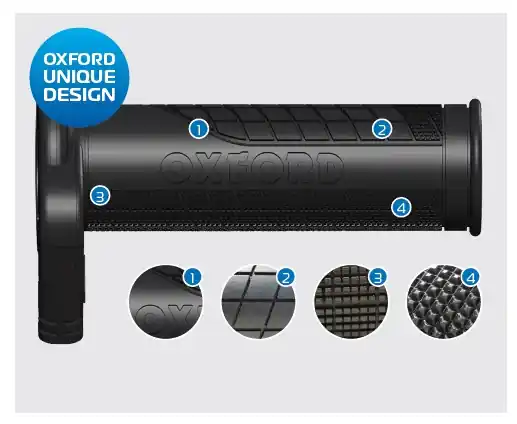 Nur Heute Universal-Heizgriffe Touring Premium OF691 für Lenker 22 mm / 25 mm mit Wärmeregler