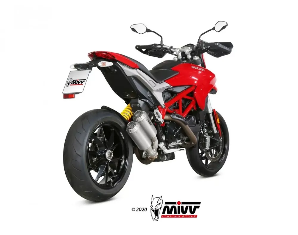 Nur Für Kurze Zeit MIVV MK3 Edelstahl Endschalldämpfer passend für Ducati Hypermotard 939 (16–18)