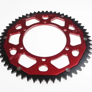 Sale Kettenrad ZF Dual 55 56 58 60 Zähne - (428) gold / rot / schwarz passend für Aprilia RS4 4T 125