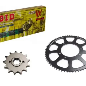 Neue Ware DID Kettensatz passend für Zündapp ZXE 125 ie Enduro CBS (Bj.2018-) DID428 diverse Ketten