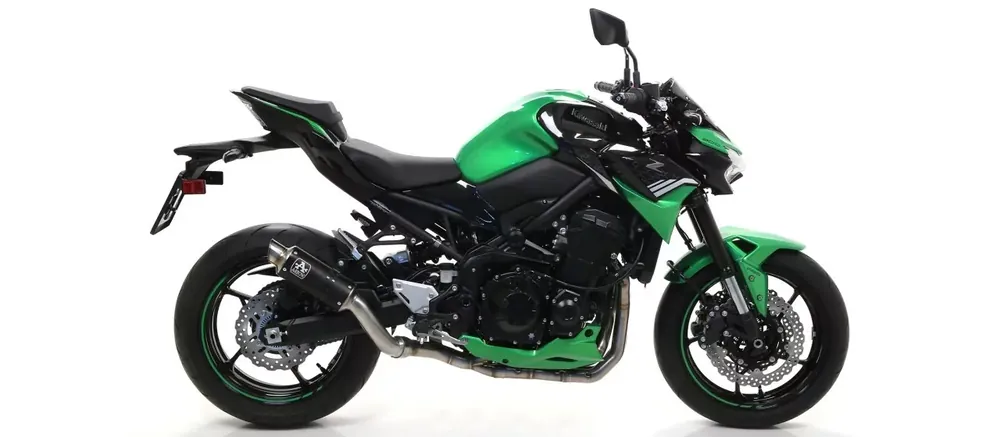 Top-Preis Arrow GP2 Endschalldämpfer Edelstahl Schwarz passend für Kawasaki Z900 20-