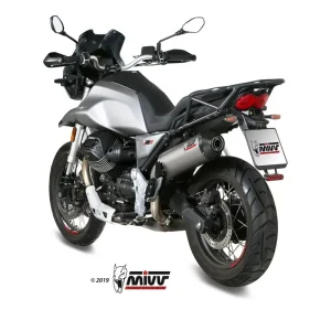 MIVV OVAL Carbon Endschalldämpfer passend für MOTO GUZZI V85 TT Geprüft