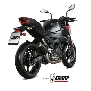MIVV MK3 Edelstahl Schwarz Racing Auspuff passend für Kawasaki Ninja 400 Bestpreis