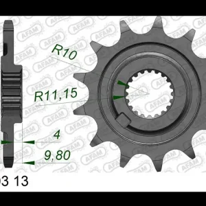 Jetzt Kaufen Ritzel Stahl CNC 13 Zähne (520) passend für Sherco Cross Country / Enduro Factory / Racing