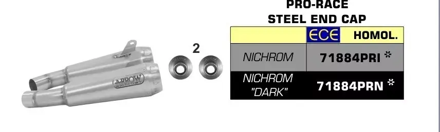 Arrow Pro-Race Edelstahl Endschalldämpfer passend für Ducati Scrambler 1100 (2018-2019) Geprüft