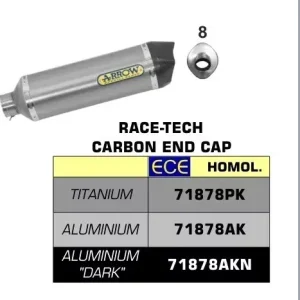Arrow Race-Tech Endschalldämpfer Aluminium Schwarz passend für Benelli TRK 502 Knallerangebot