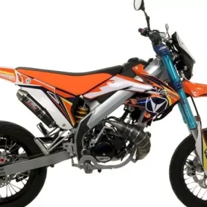 Carbon Endschalldämpfer mit Verbindungsrohr passend für Vent Derapage 50 / 50RR 2019–2020 Ausverkauf