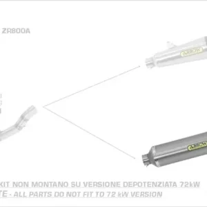 Arrow Race-Tech Carbon Endschalldämpfer passend für Kawasaki Z 750/Z 800 Super-Preis