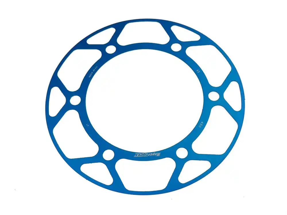 Letzte Chance Kettenrad Blende für Steel-Edge 43 45 Zähne blau rot gold - (525) passend für Yamaha MT07 MT09 MT10