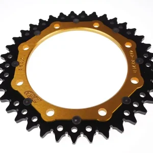 Sale Kettenrad ZF dual 37 Zähne schwarz / gold passend für Kawasaki W800
