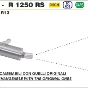 Arrow Maxi Race-Tech Aluminium Endschalldämpfer passend für BMW R 1250 R/RS (2019-2020) Angebot