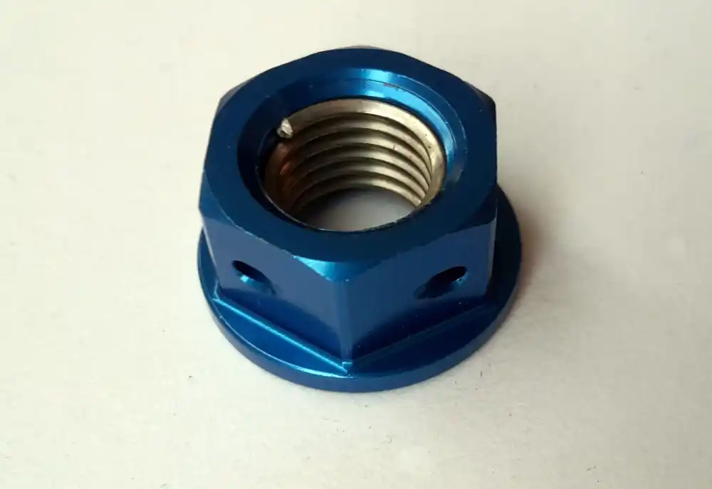 Mutter Kettenrad M10x1.25 blau rot schwarz titan Alu Preisknaller