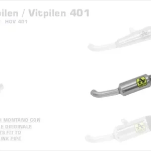 Arrow GP2 Endschalldämpfer Edelstahl Schwarz passend für Husqvarna Svartpilen / Vitpilen 401 Super-Preis