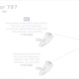 Arrow Race-Tech Titan Endschalldämpfer passend für Ducati Scrambler 800 Cafè Racer (KC) 17/18 Echt