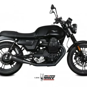 Kracherpreis MIVV Ghibli Black Steel Endschalldämpfer passend für Moto Guzzi V7 III (17–20)