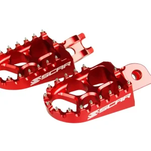 Fussraste Evolution rot / silber - Scar S3515R Aktuell