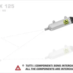 Direktkauf Arrow Thunder Endschalldämpfer Aluminium Schwarz passend für Aprilia RX/SX 125