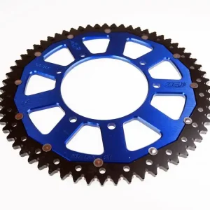 Sale Kettenrad ZF Dual 45 bis 53 Zähne (420) rot blau gold schwarz passend auf Malaguti Rieju MBK Peugeot