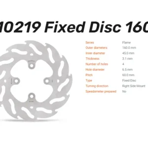 Solange Der Vorrat Reicht Moto-Master Bremsscheibe Flame hinten passend für KTM SX 65 - 110219