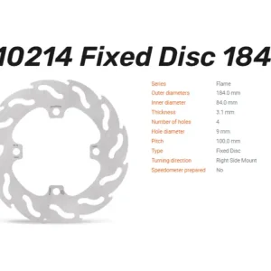 Moto-Master Bremsscheibe Flame hinten passend für Kawasaki KX 85 / 100 - 110214 Schnäppchen