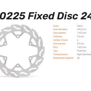 Sale Moto-Master Bremsscheibe Flame hinten passend für Yamaha - 110225