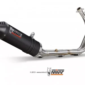 Echt MIVV Oval Carbon Auspuff passend für Yamaha XSR 700 (2016-2023)