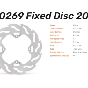 Kostenloser Versand Moto-Master Bremsscheibe Flame hinten passend für Suzuki RM 85 / L - 110269