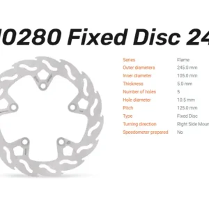 Moto-Master Bremsscheibe Flame hinten passend für Yamaha - 110280 Garantierte Lieferung