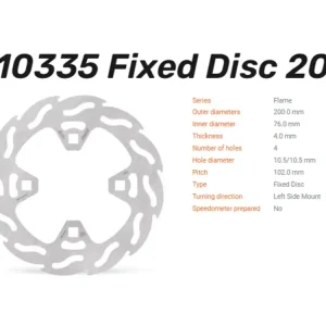 Online Kaufen Moto-Master Bremsscheibe Flame hinten passend für KTM 450 XC / 505 SX / 525 XC - 110332