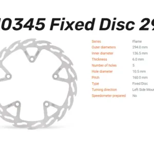 Moto-Master Bremsscheibe Flame hinten passend für BMW K 1200 / 1300 GT - 110345 Super-Preis