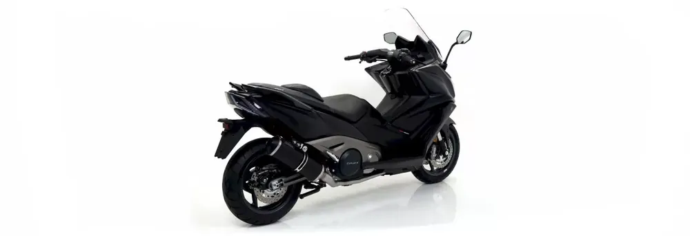Schneller Versand GIANNELLI IPERSPORT BLACK ALUMIN passend für KYMCO AK 550 2017–2018
