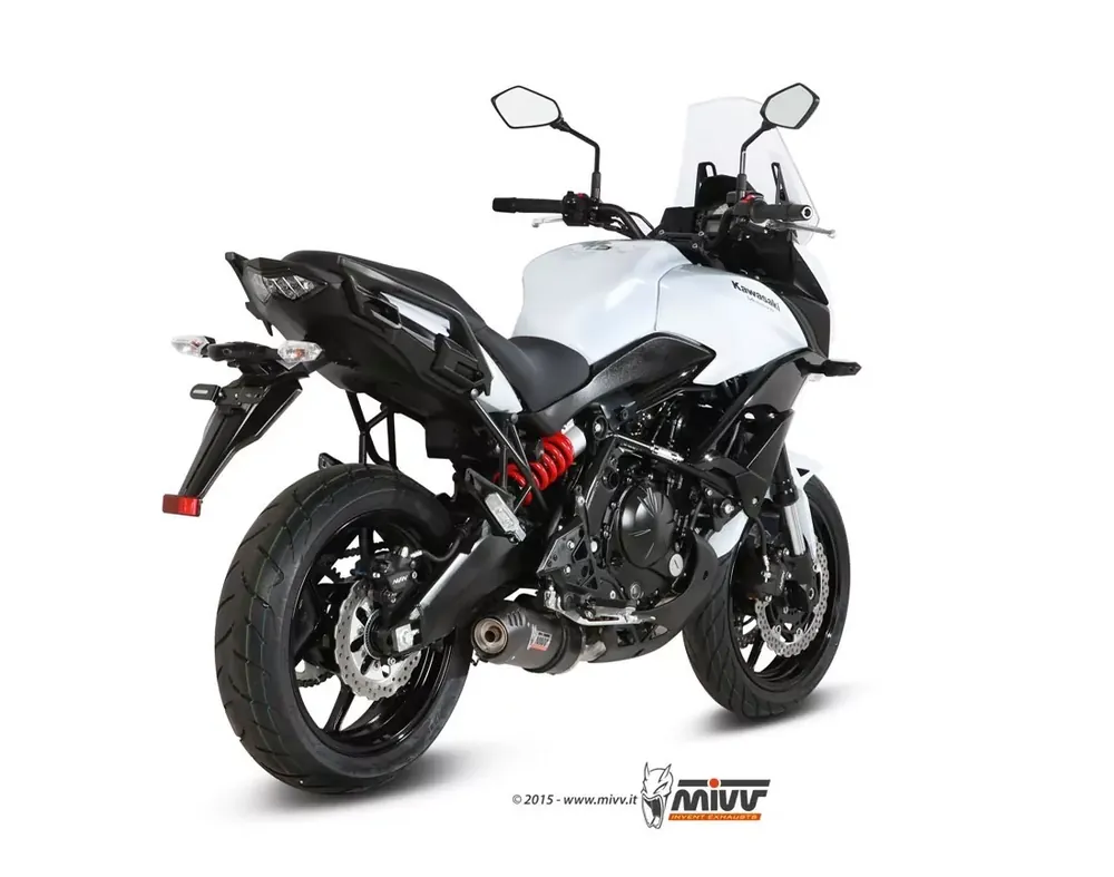 MIVV Oval Carbon Auspuff passend für Kawasaki Versys 650 15-18 Top-Preis