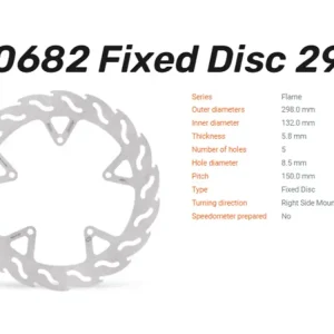 Bestseller Moto-Master Bremsscheibe Flame hinten passend für Yamaha V-Max 1680 - 110682