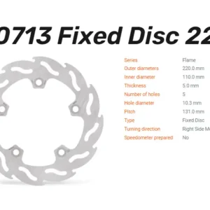 Preis Gesenkt Moto-Master Bremsscheibe Flame hinten passend für Suzuki GSX-R 1000 / R - 110713