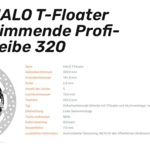 Moto-Master schwimmende Profi-Rennscheibe Halo T-Floater passend für BMW - 117068 Highlight