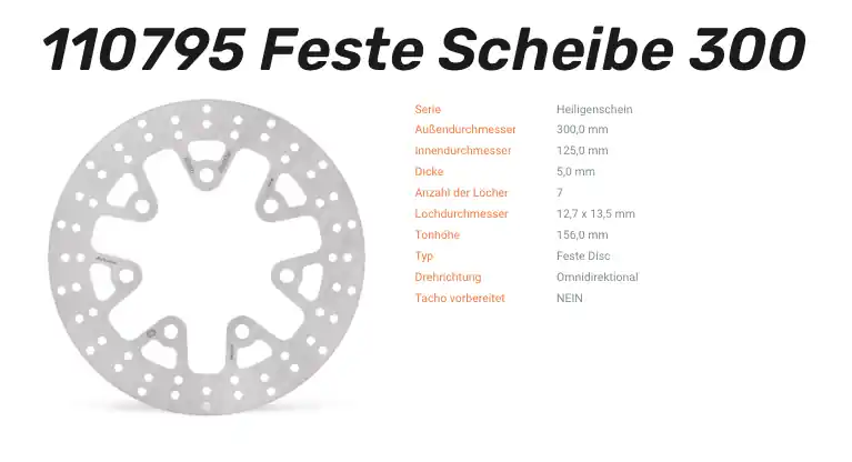 Moto-Master Bremsscheibe Halo-Serie passend für Harley Davidson - 110795 Preis Gesenkt