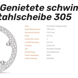 Sonderangebot Moto-Master Bremsscheibe genietet Halo-Serie passend für BMW - 111070