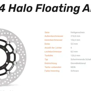 Moto-Master Bremsscheibe Floating-Alu Halo-Serie passend für Suzuzki - 112204 Jetzt Bestellen