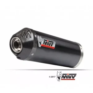 Preisreduziert MIVV Oval Endschalldämpfer Edelstahl Schwarz passend für Kymco AK 550 17-20