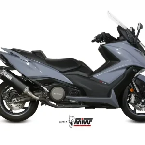 Finale Aktion MIVV Speed Edge Edelstahl Schwarz passend für Kymco AK 550 17-20