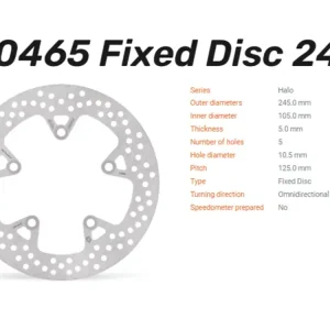 Moto-Master Bremsscheibe Halo hinten passend für Yamaha - 110465 Neue Ware