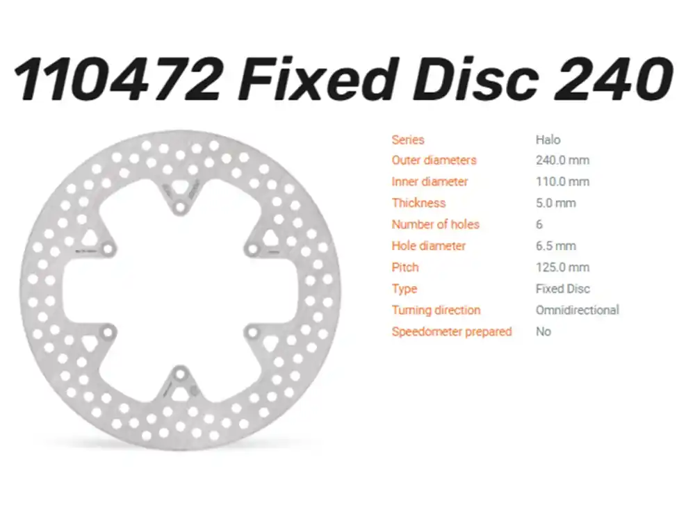 Billig Moto-Master Bremsscheibe Halo hinten passend für KTM 690 / 950 - 110472