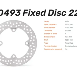 Kracherpreis Moto-Master Bremsscheibe Halo hinten passend für Honda CBR 1000 RR Fireblade / SP - 110493