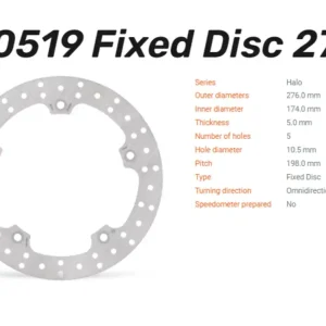 Moto-Master Bremsscheibe Halo hinten passend für BMW R 850 / 1100 / 1150 - 110519 Expressversand