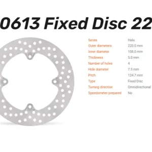 Finale Aktion Moto-Master Bremsscheibe Halo hinten passend für MV Agusta - 110613